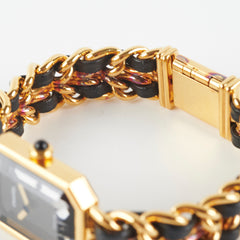 Chanel Premier Medium Black/Gold Watch