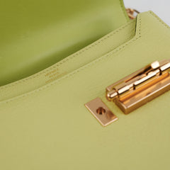 Hermes Mini Verrou Chaine Mysore R9 Jaune Bourge - Z Stamp
