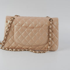 HOLD -Chanel Medium/Large Double Classic Flap Iridescent Beige