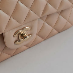 HOLD -Chanel Medium/Large Double Classic Flap Iridescent Beige