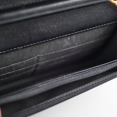 Chanel Boy Caviar Black Wallet On Chain
