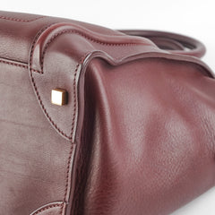 Celine Mini Luggage Bag Burgundy