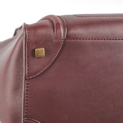 Celine Mini Luggage Bag Burgundy