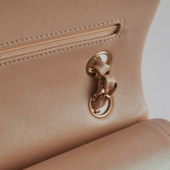 HOLD -Chanel Medium/Large Double Classic Flap Iridescent Beige