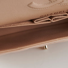 HOLD -Chanel Medium/Large Double Classic Flap Iridescent Beige