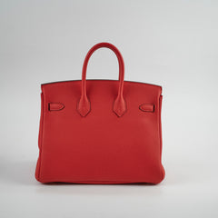 Hermes Birkin 25 Togo Rogue De Coeur - D Stamp