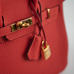 Hermes Birkin 25 Togo Rogue De Coeur - D Stamp