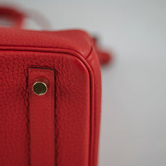 Hermes Birkin 25 Togo Rogue De Coeur - D Stamp