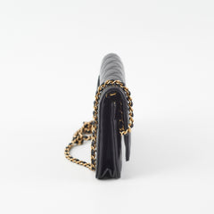 Chanel Lambskin Pearl Crush Woc Black (Microchip)