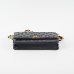 Chanel Lambskin Pearl Crush Woc Black (Microchip)