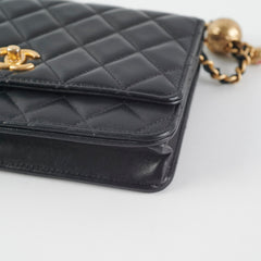 Chanel Lambskin Pearl Crush Woc Black (Microchip)