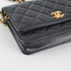 Chanel Lambskin Pearl Crush Woc Black (Microchip)