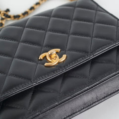 Chanel Lambskin Pearl Crush Woc Black (Microchip)