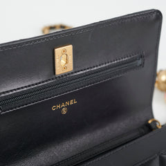 Chanel Lambskin Pearl Crush Woc Black (Microchip)