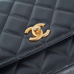 Chanel Lambskin Pearl Crush Woc Black (Microchip)