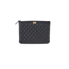 Chanel Boy Caviar Large O-Case Black