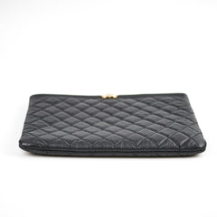 Chanel Boy Caviar Large O-Case Black