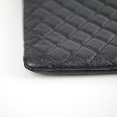 Chanel Boy Caviar Large O-Case Black