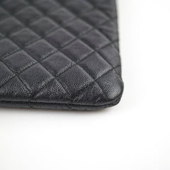 Chanel Boy Caviar Large O-Case Black