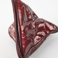 Chanel Fortune Cookie Clutch Patent Crimson