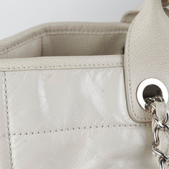 Chanel Calfskin Deauville White Tote