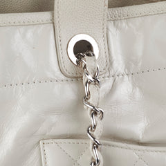 Chanel Calfskin Deauville White Tote