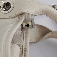 Chanel Calfskin Deauville White Tote