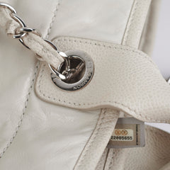 Chanel Calfskin Deauville White Tote