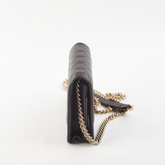 Chanel Wallet On Chain (WOC) Boy Caviar Dark Brown