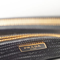 Prada Medium Galleria Black Saffiano Leather Tote