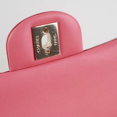 Chanel Mini Rectangular Top Handle Rose (Microchipped)