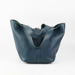 Hermes Picotin 22 Clemence Vert Cypres Stamp C (2018)