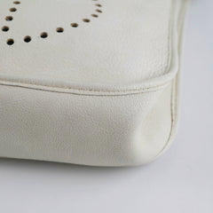 Hermes Evelyn 29 White Stamp E Square