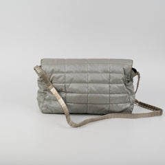 Chanel Fabric Quilted Reissue Flap Sliver Bag