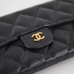Chanel Long black Caviar Wallet