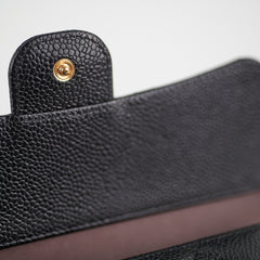 Chanel Long black Caviar Wallet