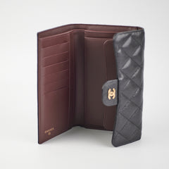 Chanel Long black Caviar Wallet