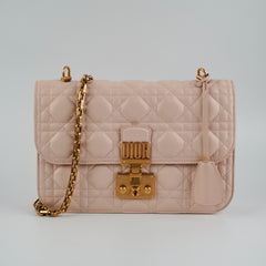 Christian Dior Dioraddict Flap Lambskin Light Pink