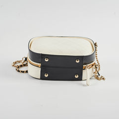 Chanel Round Vanity Case Black/White