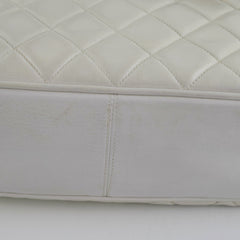Chanel Vintage White Tote Bag