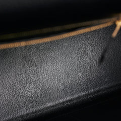 Hermes Kelly 40 Black Ardennes D Stamp (2000)