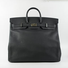 Hermes Haut A Courroies 50 Birkin Noir Black Togo