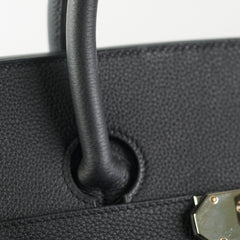 Hermes Haut A Courroies 50 Birkin Noir Black Togo