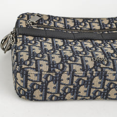 Dior Safari Oblique Messenger Bag Navy