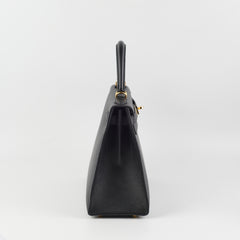 Hermes Kelly 28 Black C Stamp 2018