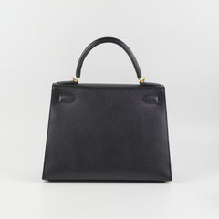 Hermes Kelly 28 Black C Stamp 2018