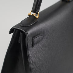 Hermes Kelly 28 Black C Stamp 2018