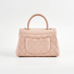 Chanel Small Coco Handle Caviar Pink Microchipped 2021