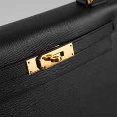 Hermes Kelly 28 Black C Stamp 2018