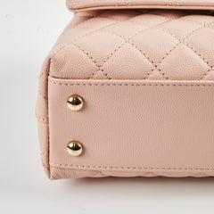 Chanel Small Coco Handle Caviar Pink Microchipped 2021